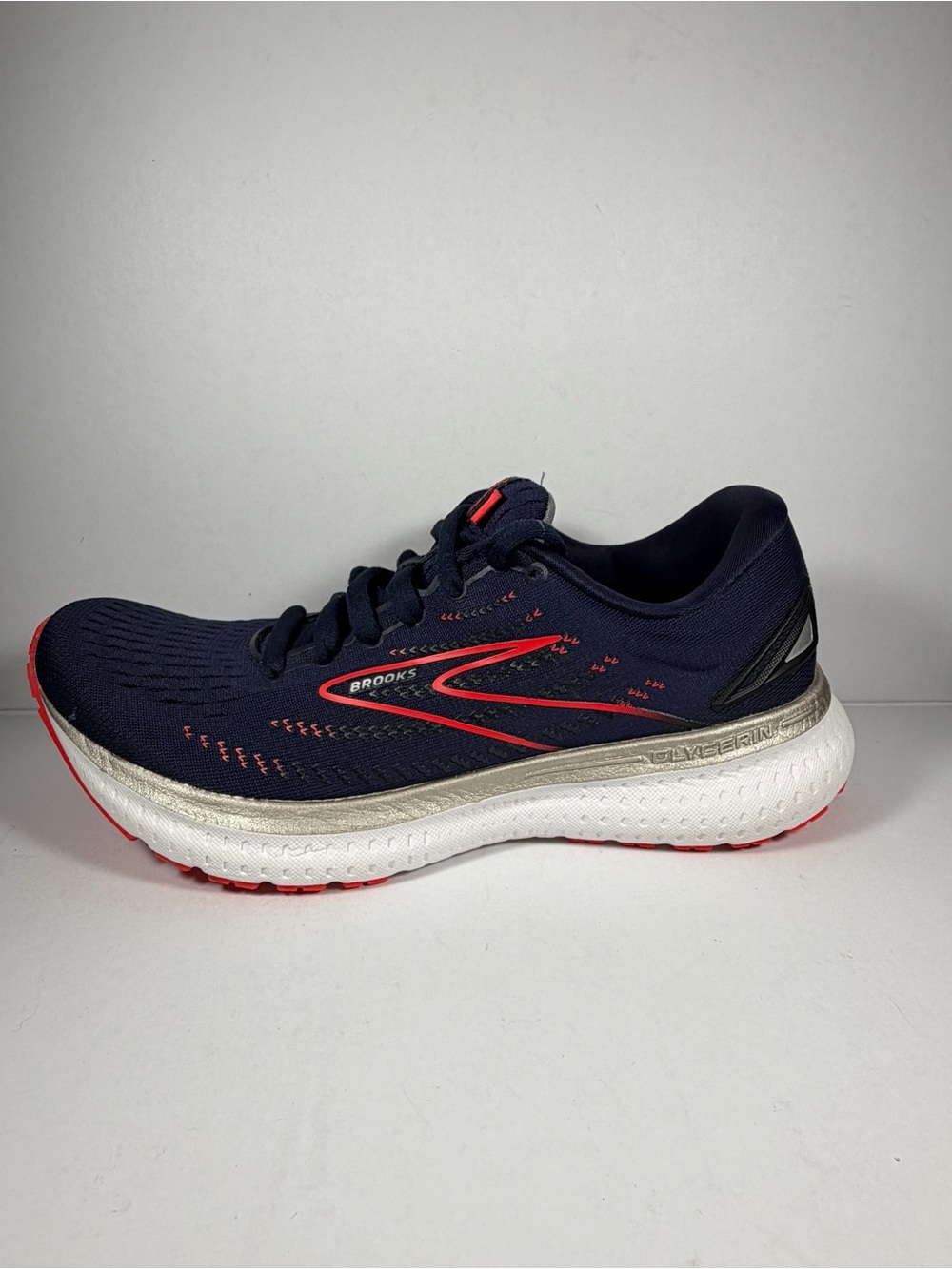 Brooks Glycerin 19 Women's Running Shoes-Size 6.5 B-Navy & Pink -Neutral Cushion - Picture 15 of 15